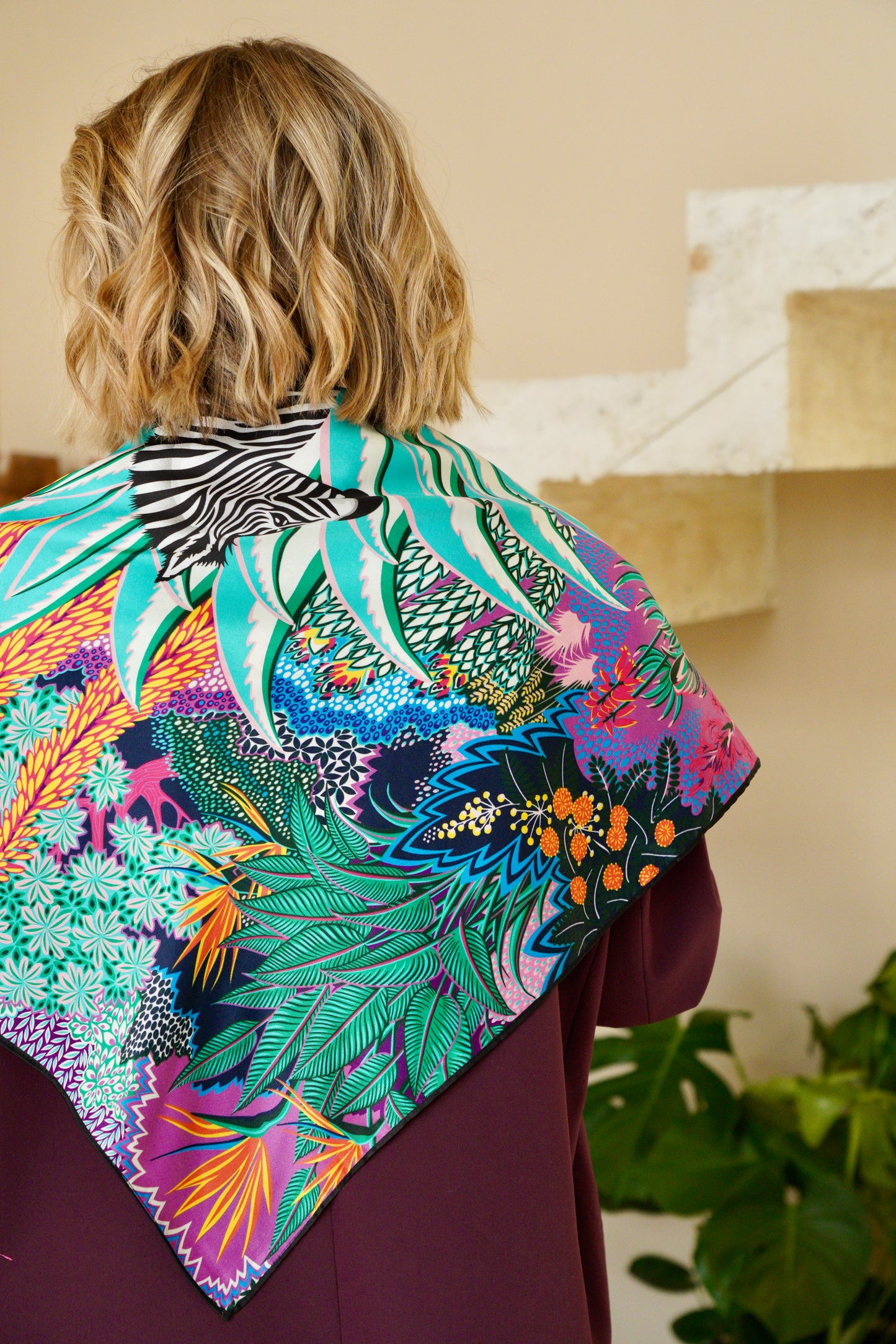 Foulard en soie - Modèle Sarah