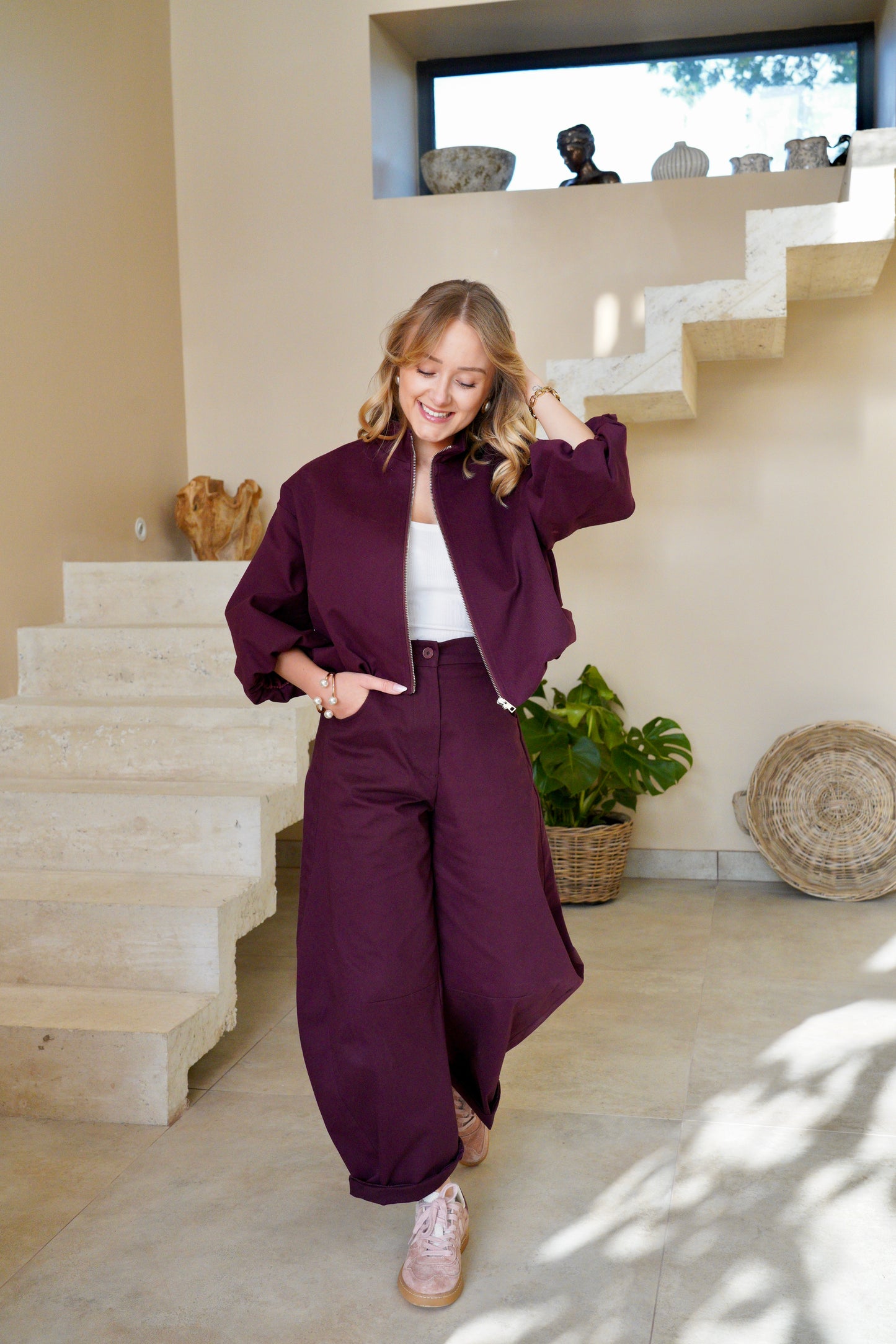 Veste Impérial - Modèle Léa Bordeaux