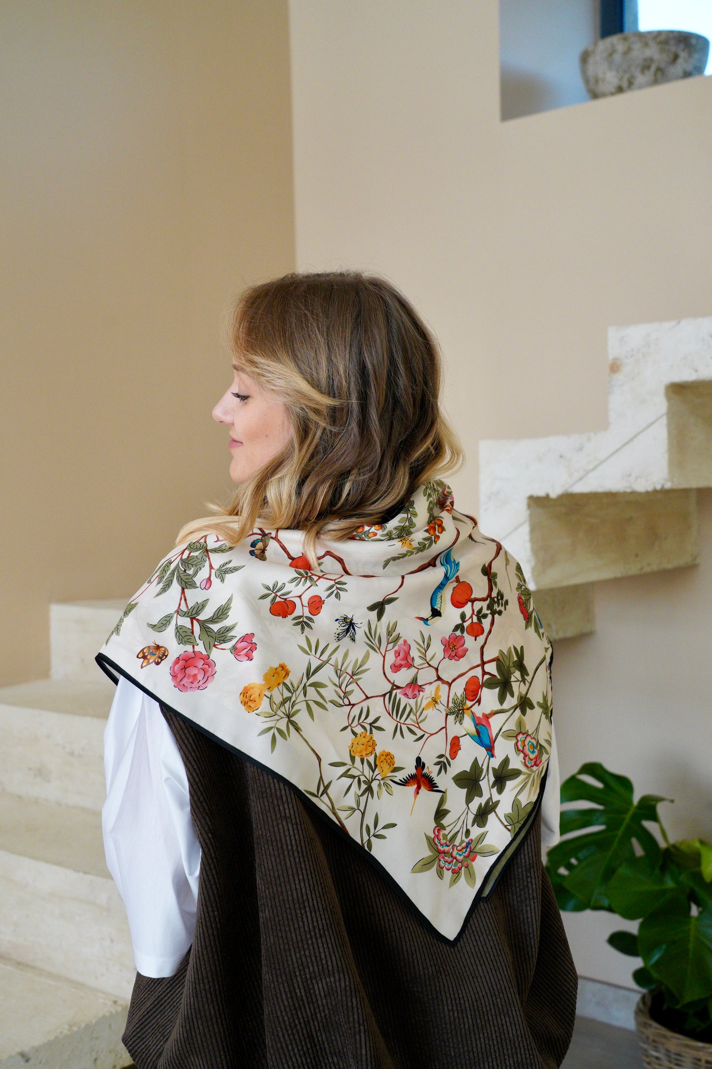 Foulard en soie - Modèle Romane