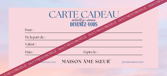 Carte-cadeau 100€ - Maison Âme Soeur