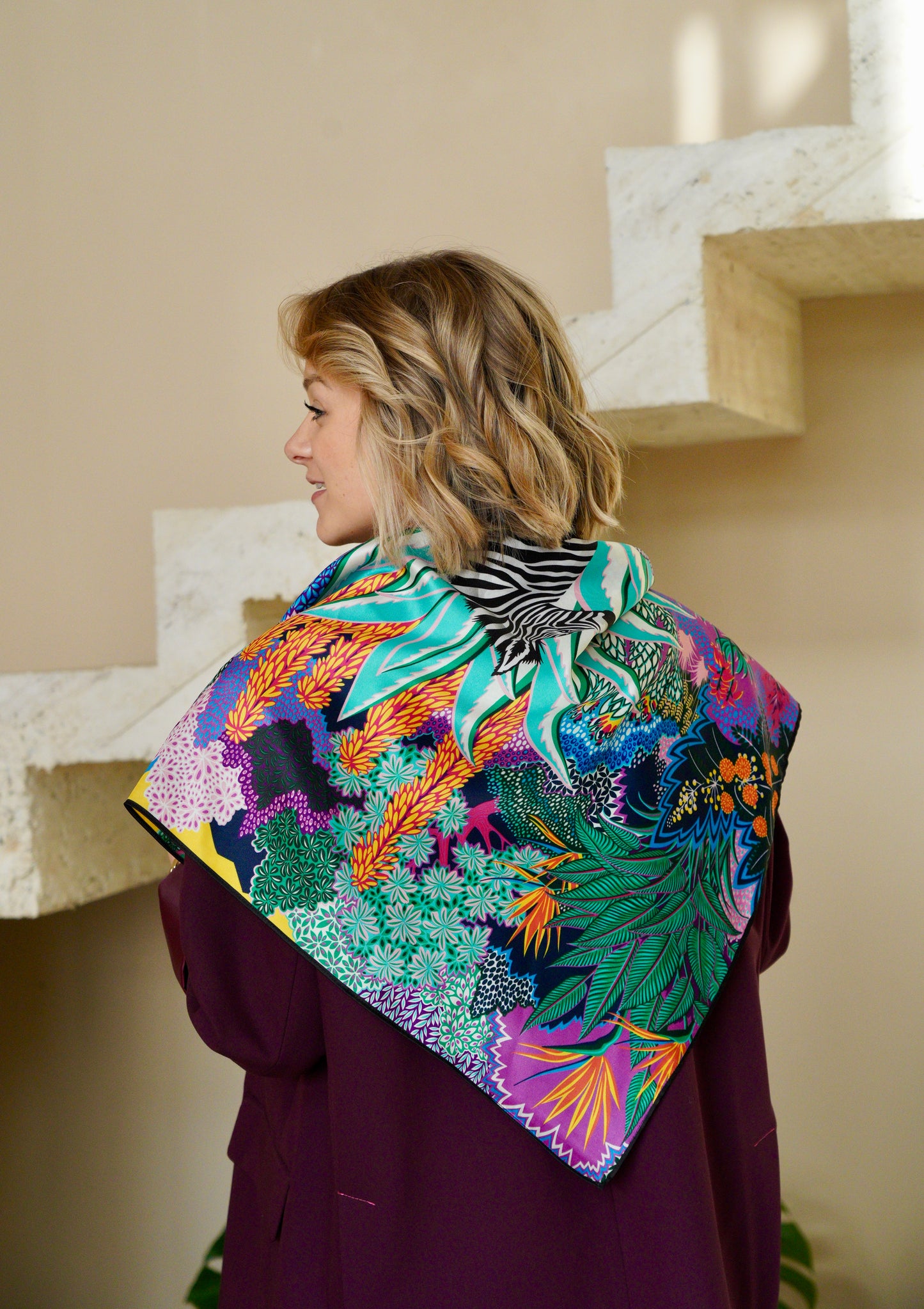 Foulard en soie - Modèle Sarah