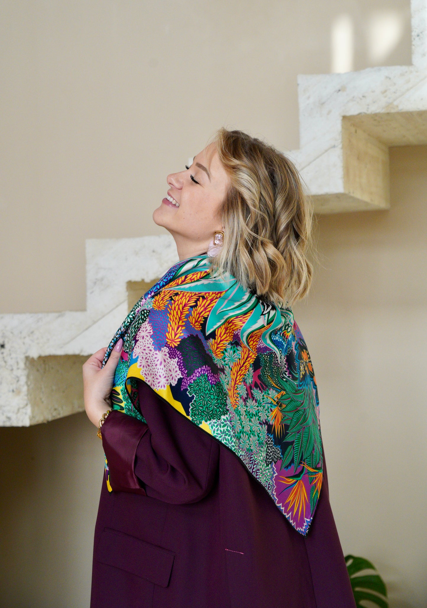 Foulard en soie - Modèle Sarah