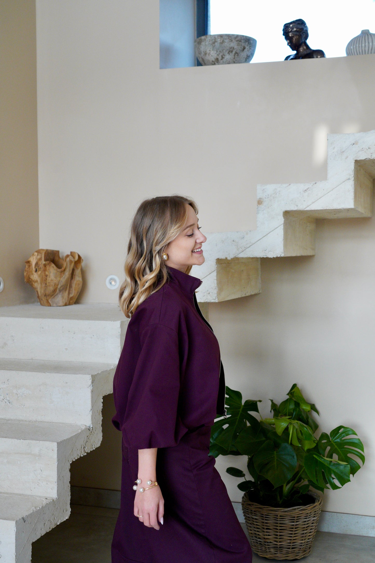 Veste Impérial - Modèle Léa Bordeaux