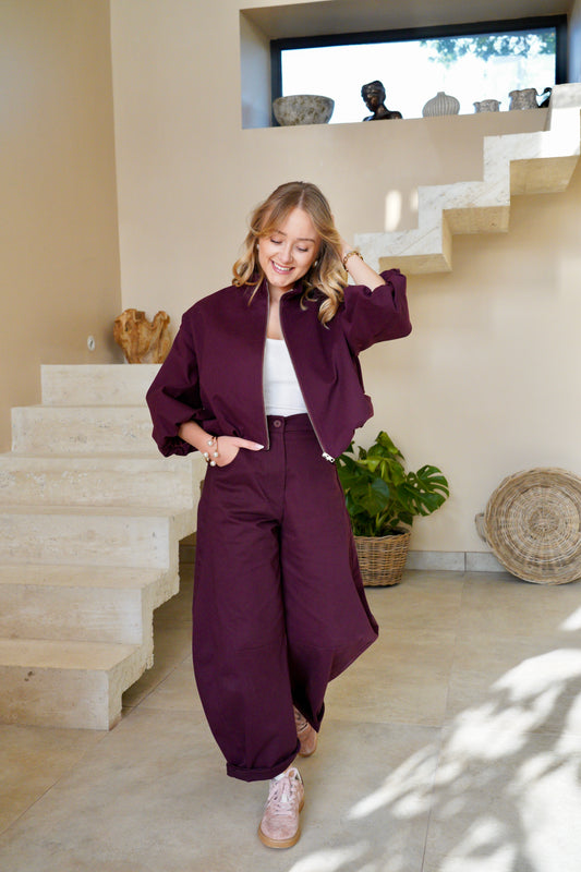 Pantalon ballon Impérial - Modèle Léo Bordeaux