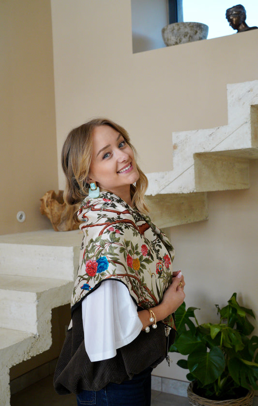 Foulard en soie - Modèle Romane