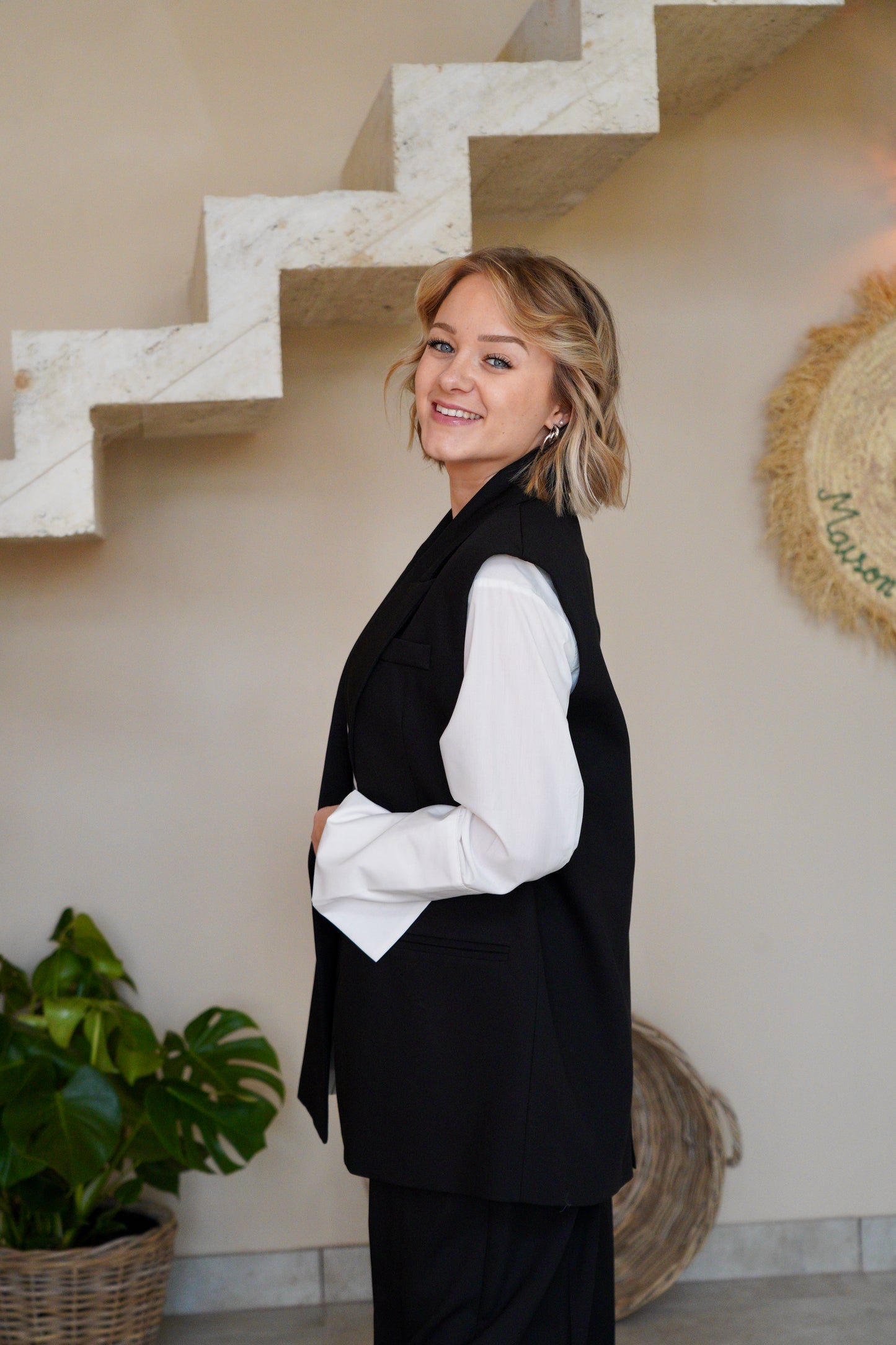 Blazer Impérial noir - Manches courtes - Modèle Henry