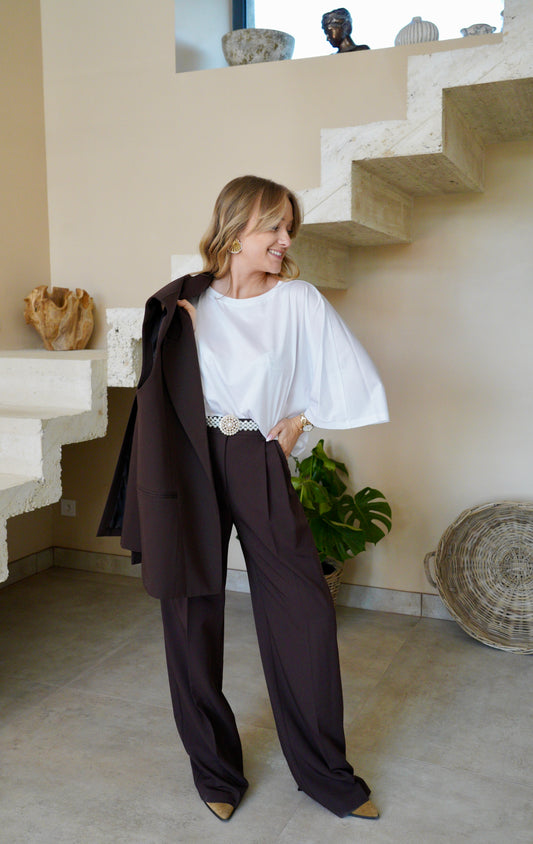 Pantalon droit Impérial - Noir - Modèle Gabriel