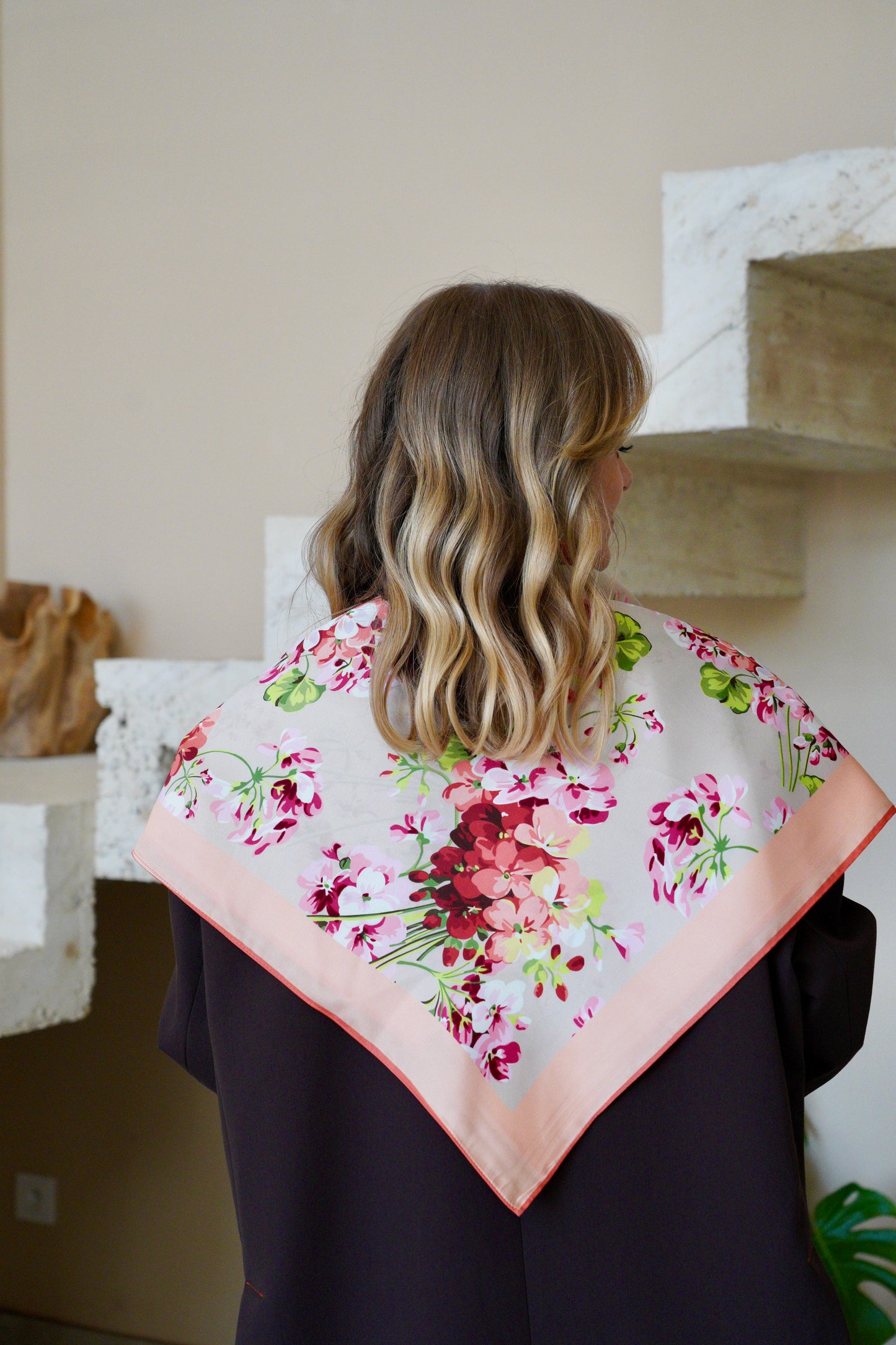 Foulard en soie - Modèle Clara