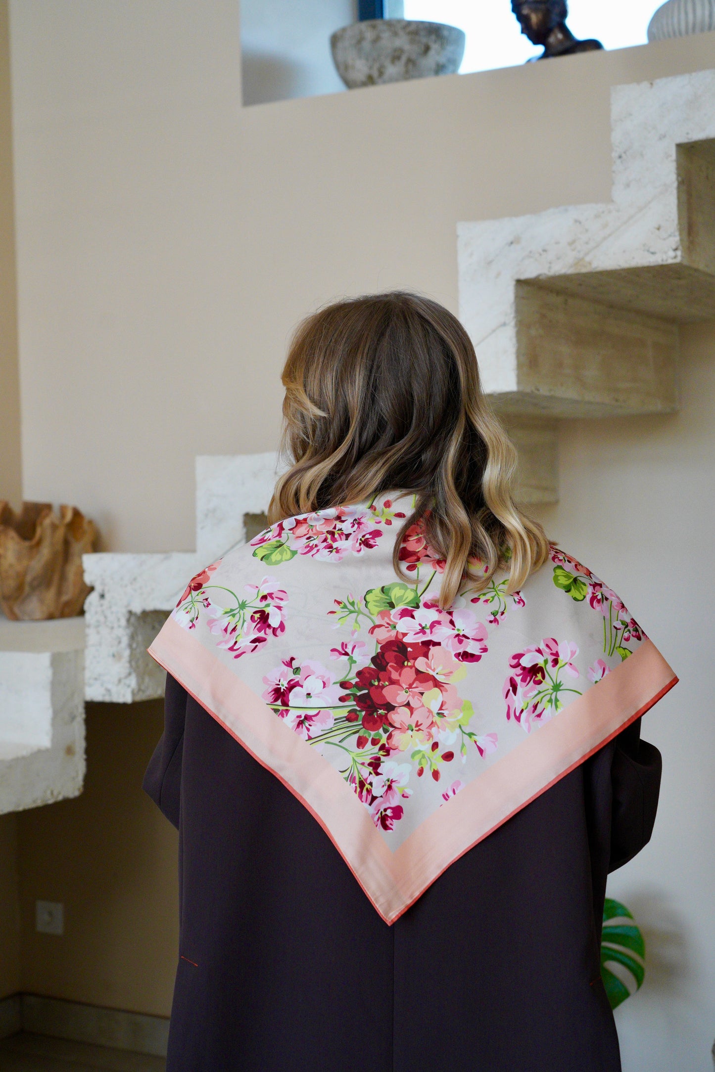 Foulard en soie - Modèle Clara