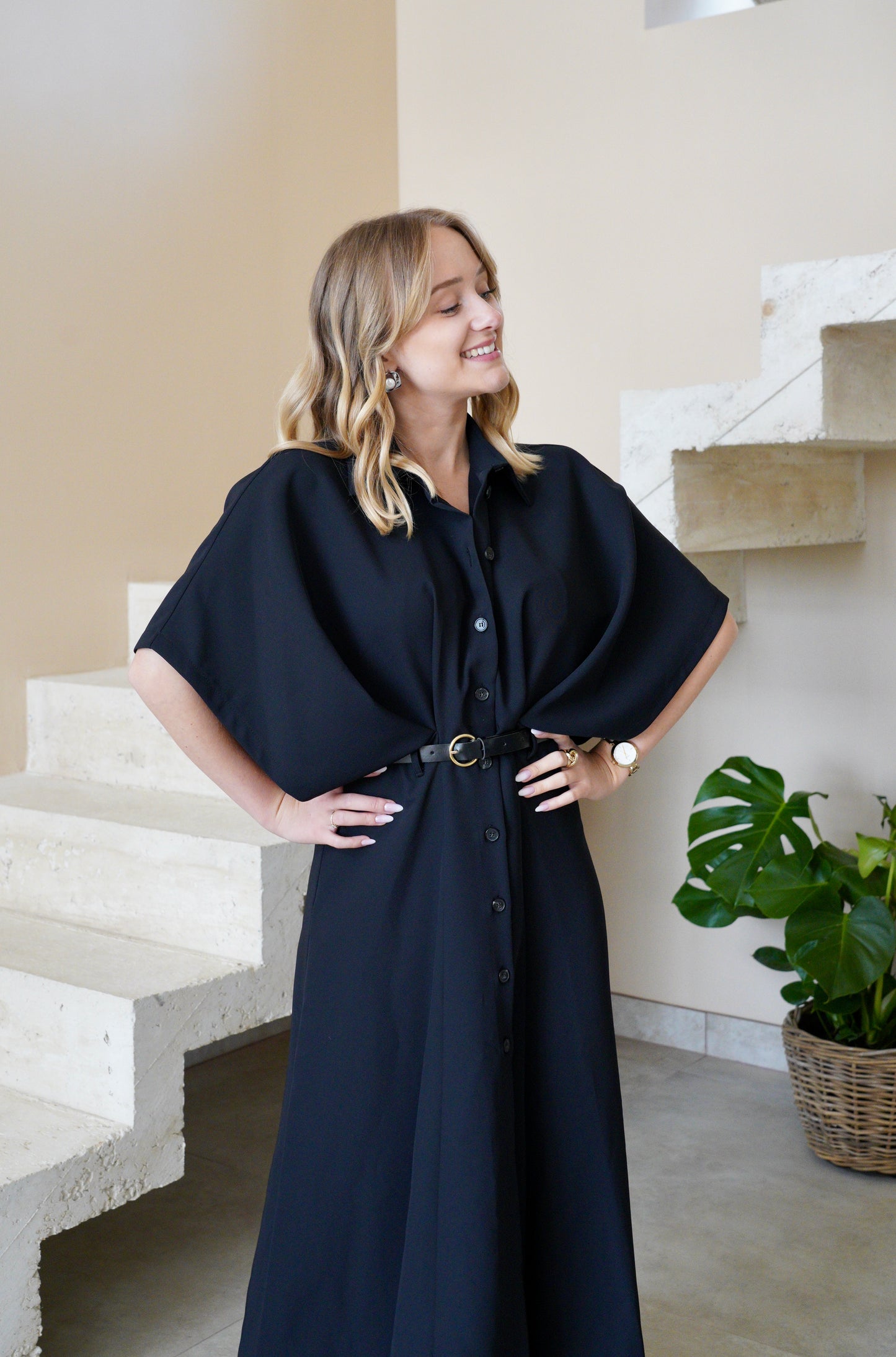 Robe longue Impérial - Noir - Modèle Marine