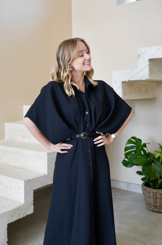 Robe longue Impérial - Noir - Modèle Marine