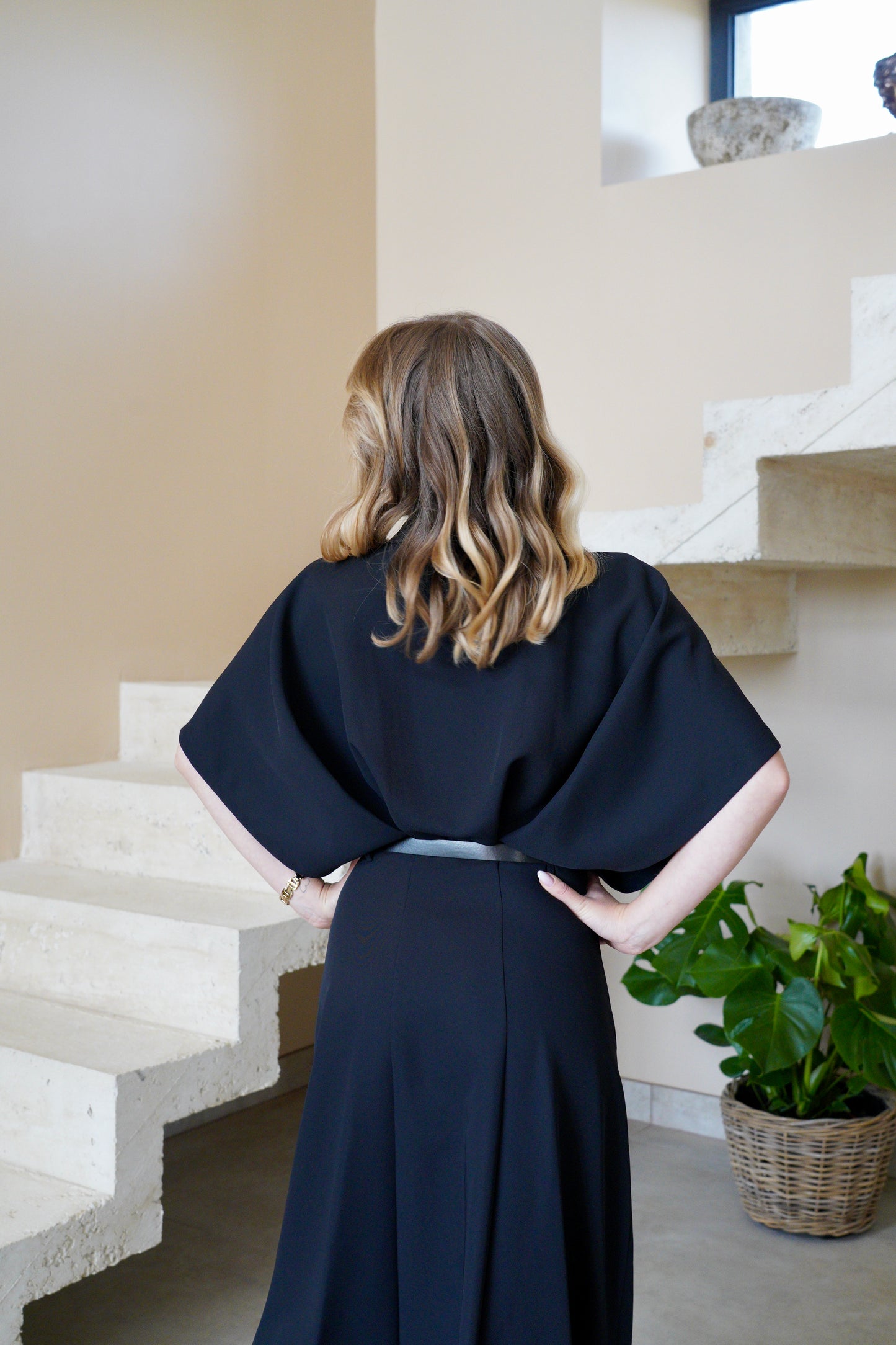 Robe longue Impérial - Noir - Modèle Marine