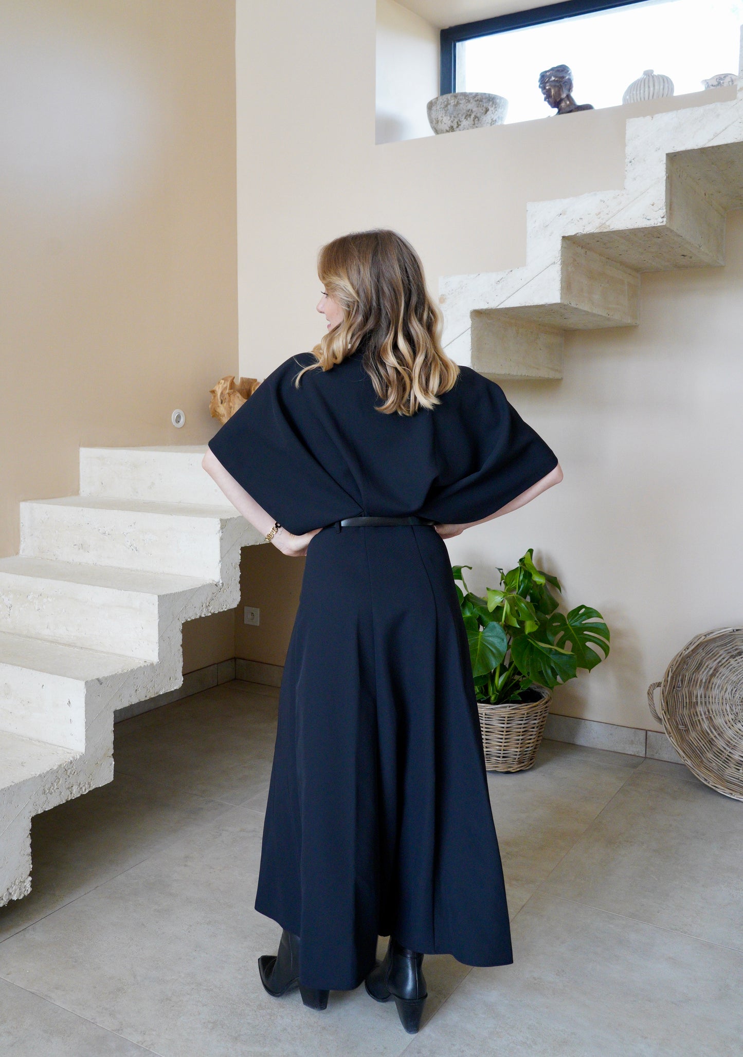 Robe longue Impérial - Noir - Modèle Marine