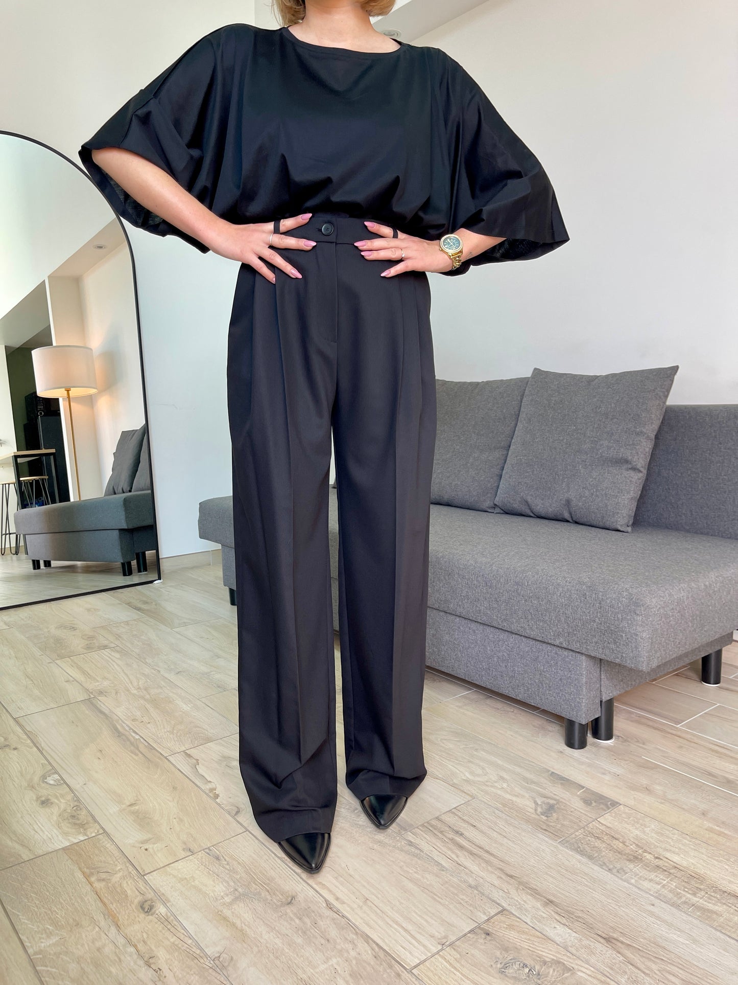 Pantalon droit Impérial - Noir - Modèle Gabriel